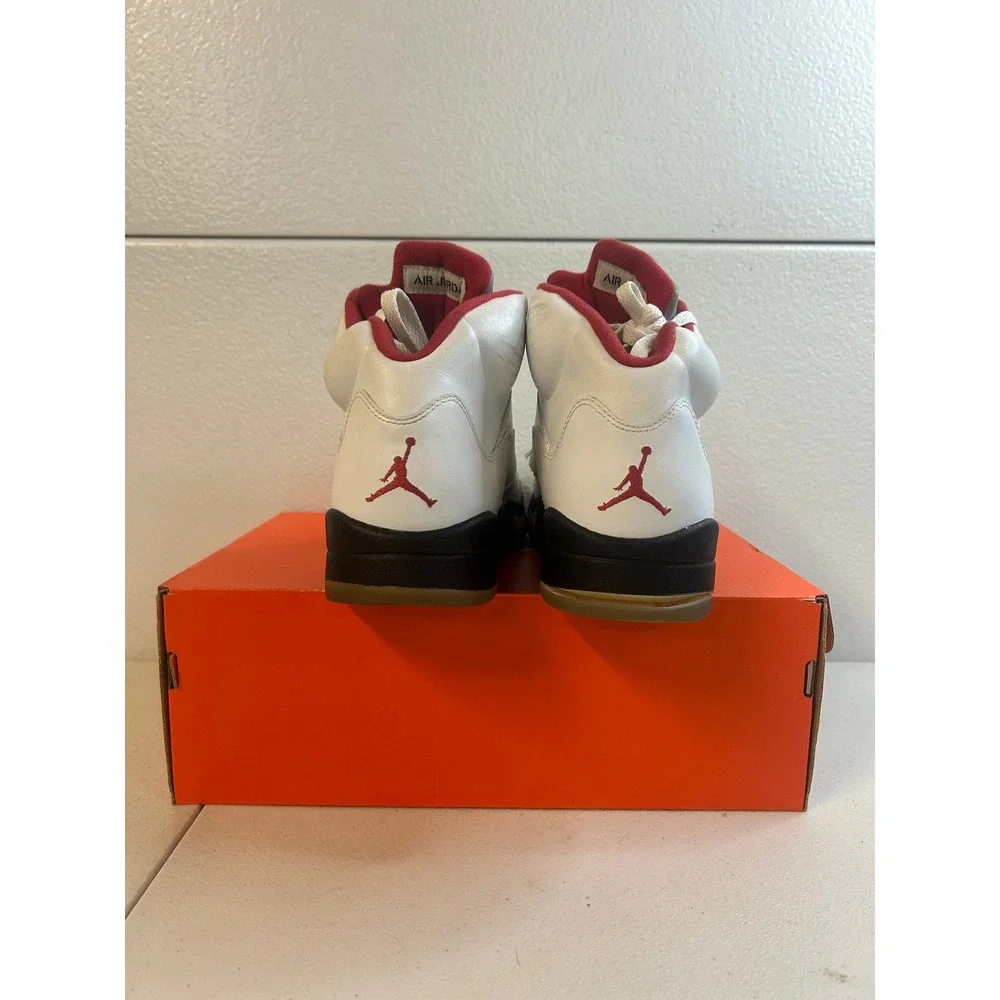 Air Jordan 5 Retro Fire Red White Black Mens Size 9 2013 release #2064
